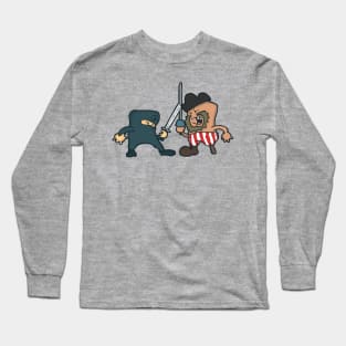 Pirate vs Ninja Long Sleeve T-Shirt